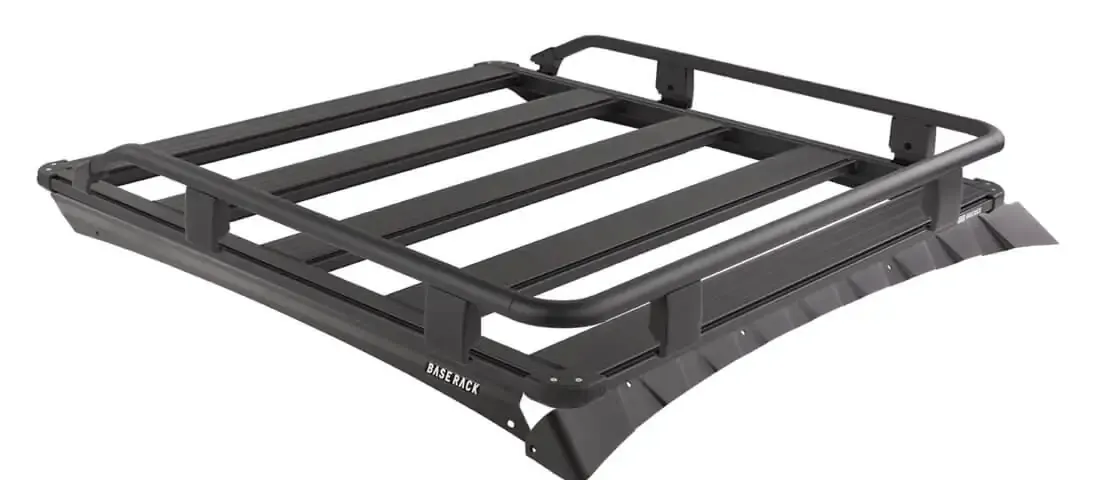 4x4 roof rack storage system loaded with gear
